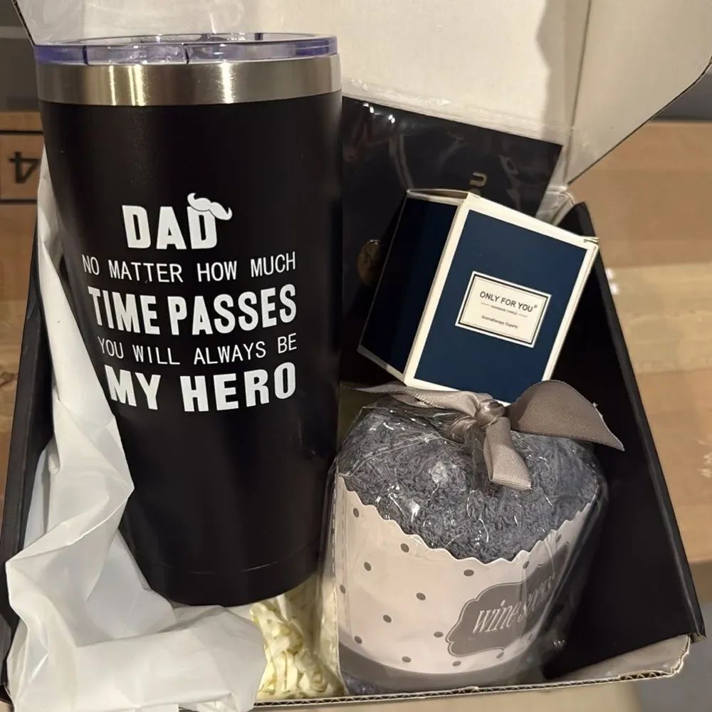 Black and Gold Gift Box For Dad